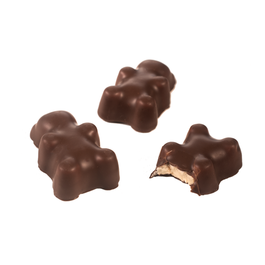 Nounours guimauve chocolat noir (par 4)