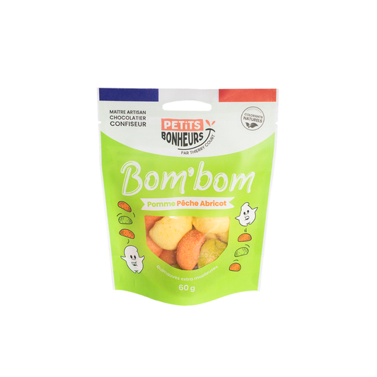 Bom'bom - Bonbon guimauve Pomme / Pêche / Abricot