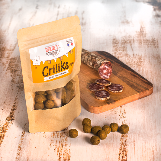Criiiks - Bille croustillante Apéro Chocolat noir Curcuma