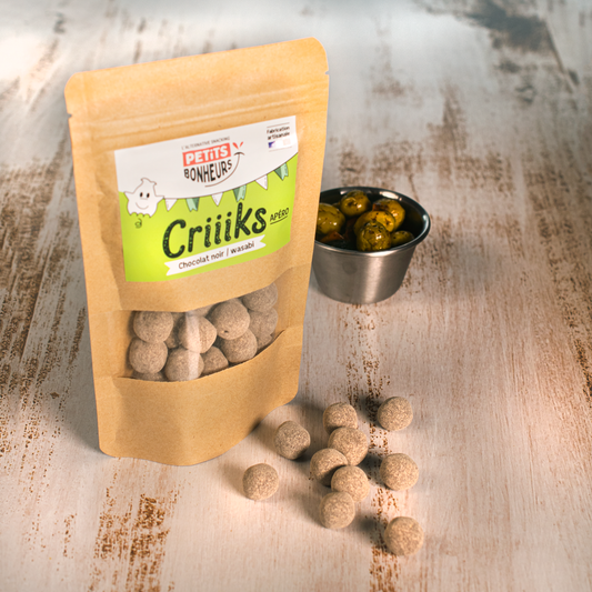 Criiiks - Bille croustillante Apéro Chocolat noir Wasabi